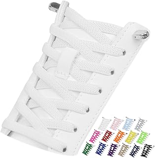 2 Pairs Elastic Tieless Shoe Laces for Sneakers, No Tie Shoelaces for Adults and