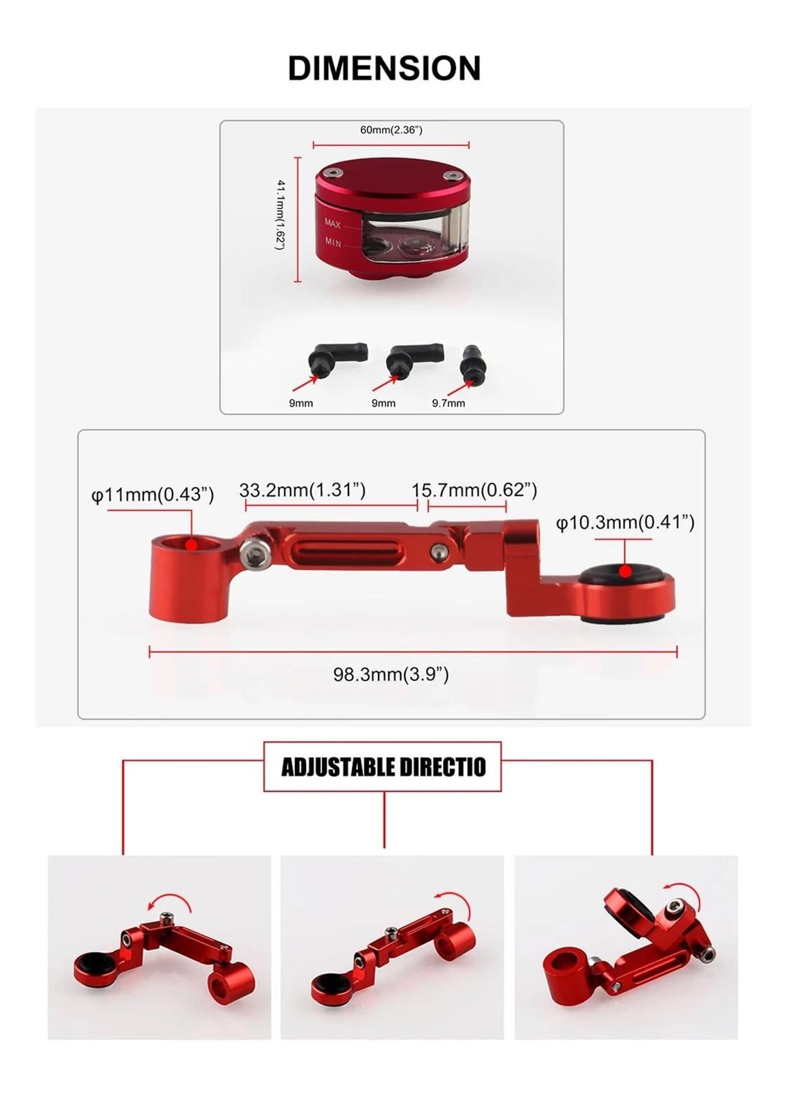 Motorrad Ölbecher Für KA&WASAKI Zzr 600 Vn800 636 Für 650 Vn900 Für Ninja 400 Z1000 2008 Z750 Motorrad-Bremsflüssigkeitsbehälter, Kupplungsölbecher(Grün)