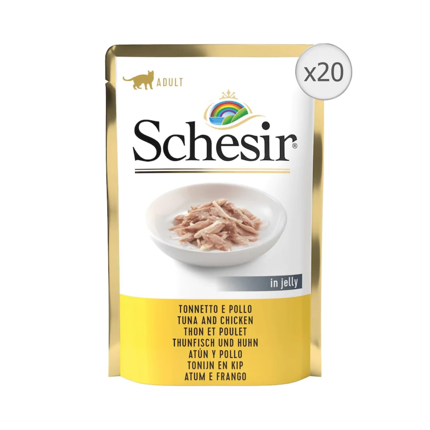 Schesir Cat Jelly Thunfisch Mit Huhn - Katzenfutter Nass 24x85g