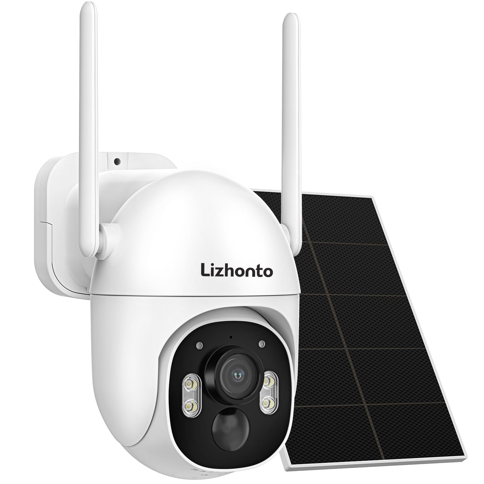 Lizhonto 4MP Solar Security Camera Wireless Outdoor, Add-On-Camera