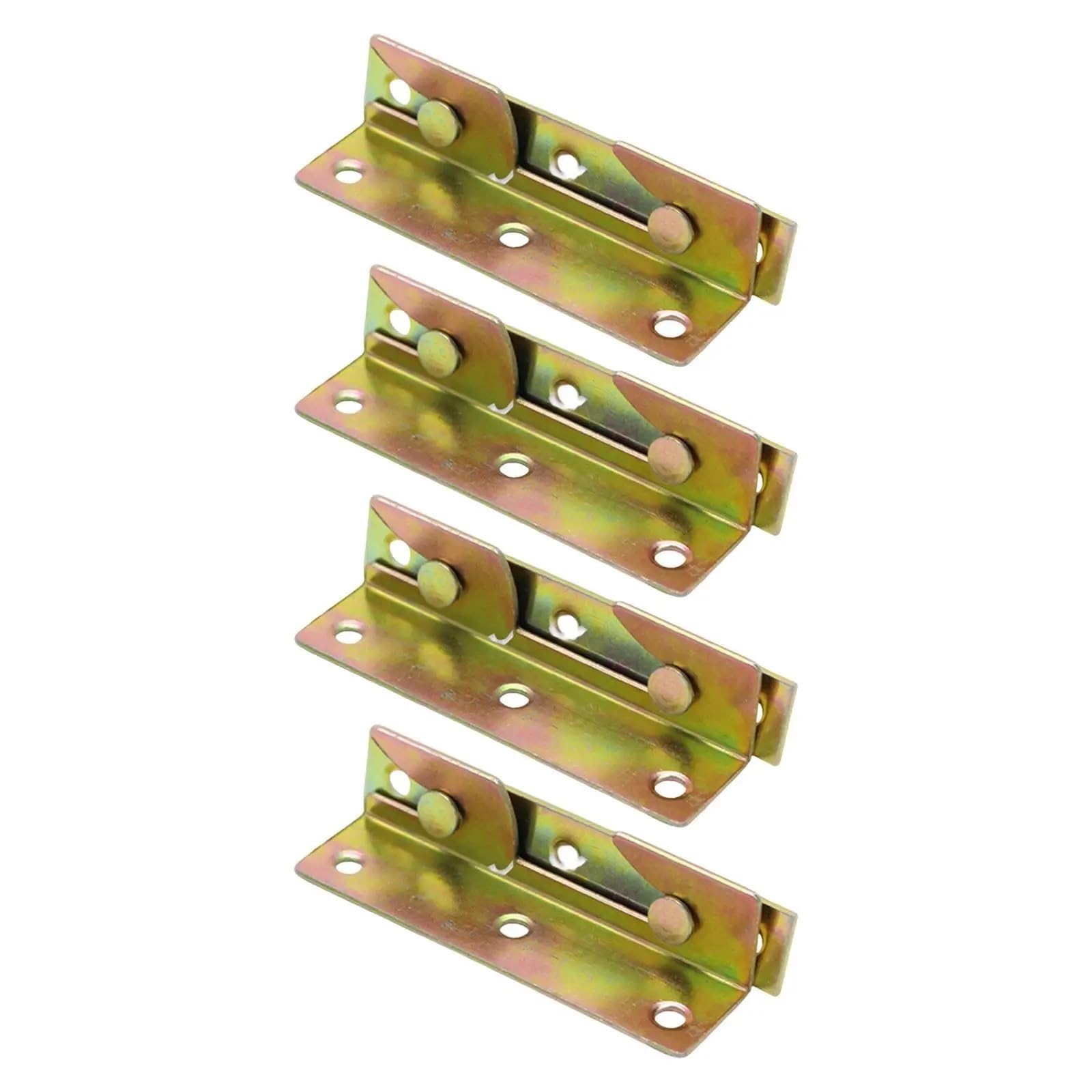 Huwoyg One Color 8Pcs Heavy Duty Bed Hinges Hardware Buckle Fixed Furniture Support Connector For Headboard Footboard For Beds