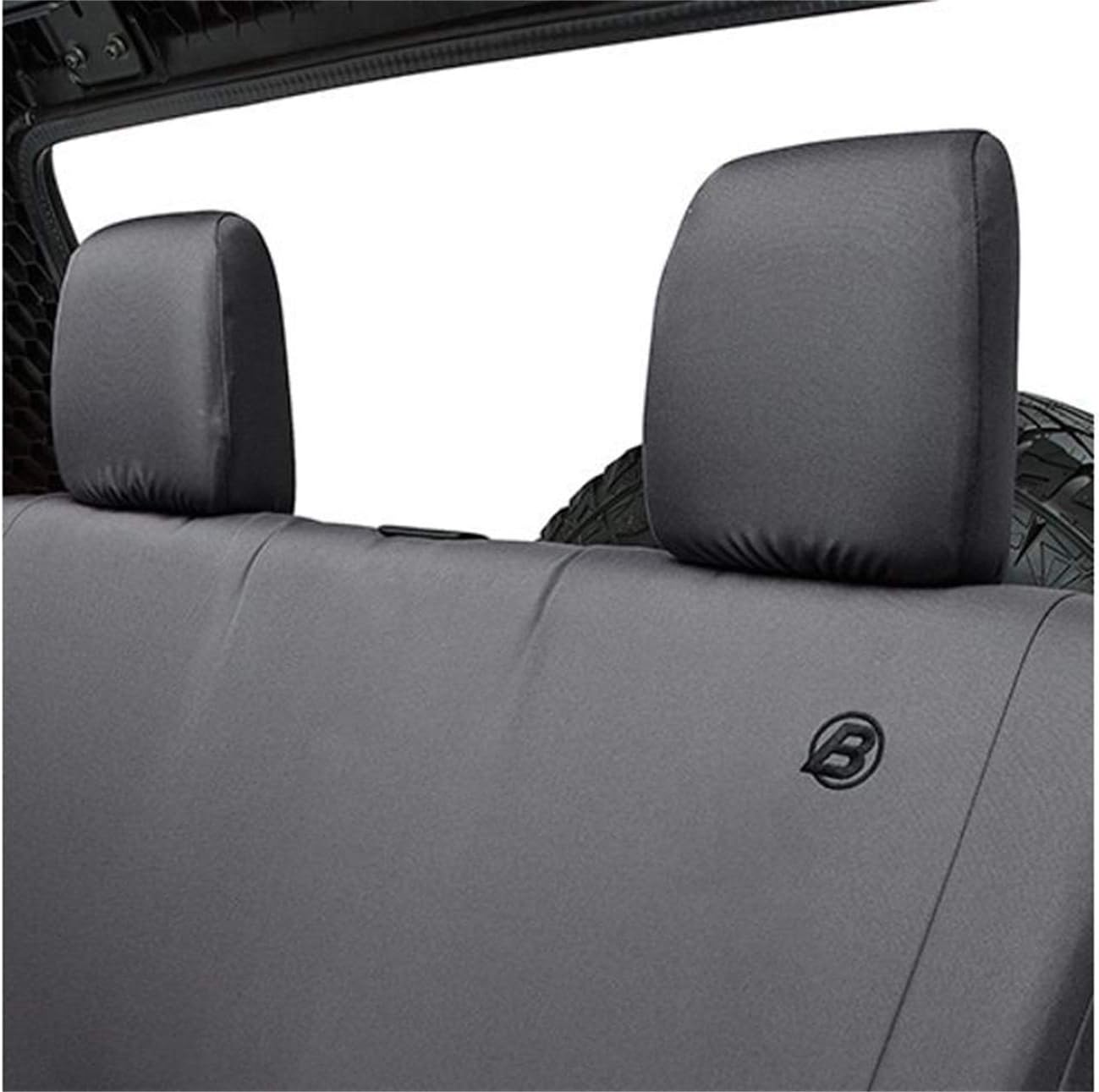 Bestop 2928235 Black Diamond Rear Seat Covers for 2007-2018 Wrangler JK 2DR