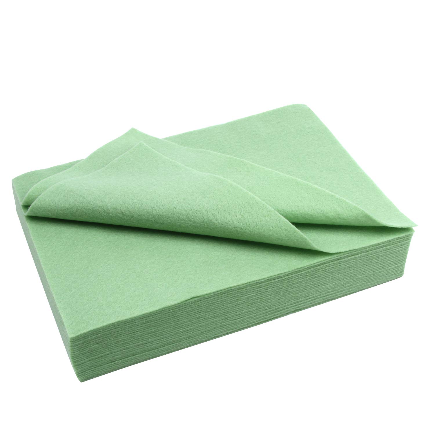 Polyester Felt Sheet Flexible 30 Sheets 20 x 30 cm(7-7/8 X 11-7/8 in 1/16 Inch Thick) (Mint)