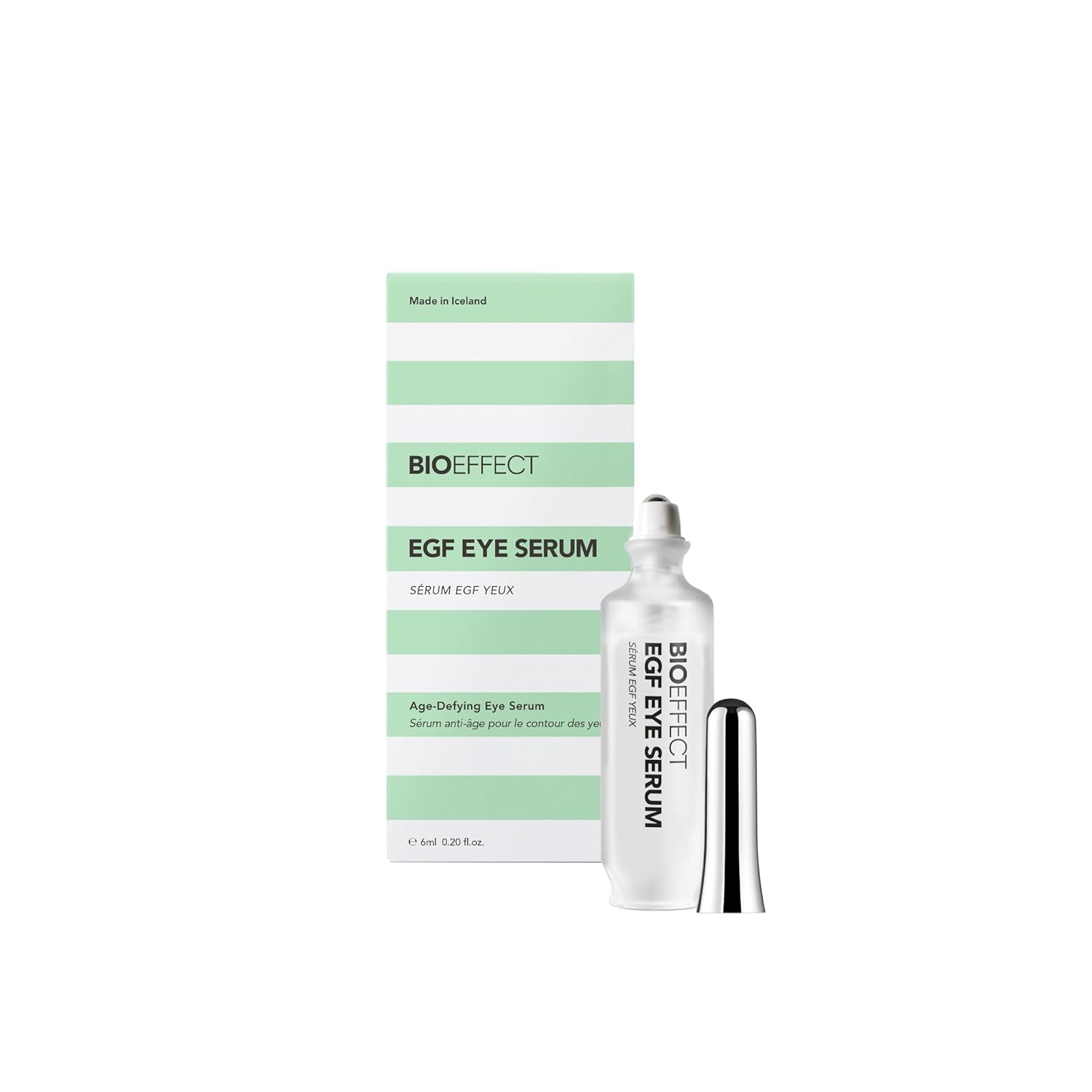 BIOEFFECT EGF Eye Serum with De-Puffer Rollerball, Anti-Aging, Moisturizing Contour Gel To Visibly Reduce Wrinkles, Puffiness, Fine Lines with Barley Growth-Factor Protein