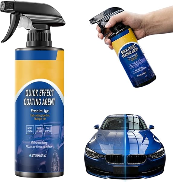 Nitvei Advanced Car Quick-Acting Coating Agent Spray, 2026 New Car Coating Spray for Shine & Protection, Quick Effect Coating Agent for Car, Waterless Wash Oil Film Emulsion Glass Cleaner (1Pcs) - 1