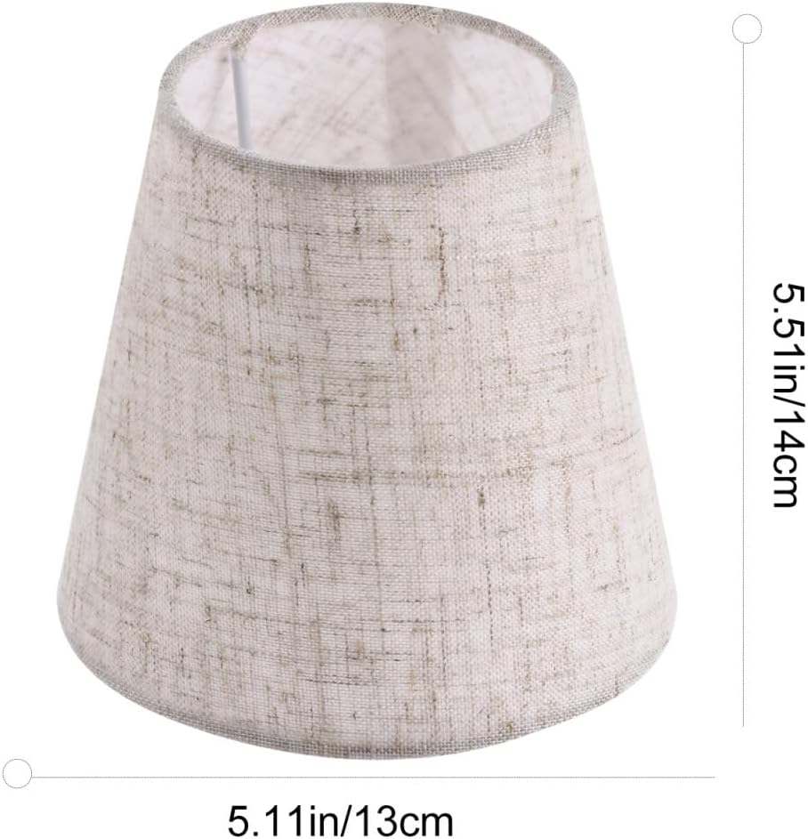 CALLARON Linen Lampshade Bottom Mount for Table Lamp Fabric Barrel Lampshade Velvet