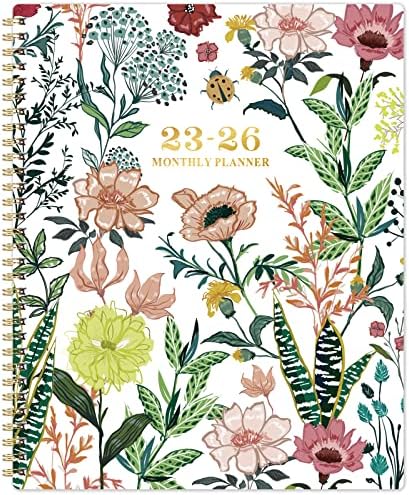 2023-2026 Monthly Planner/Calendar - 3 Year Monthly Planner 2023-2026, Jul. 2023 - Jun. 2026, 9" × 11" Calendar Planner 36-Month with Tabs, Twin-Wire Binding, Two-Side Pocket, Celebrity Quotes ＆ Notes