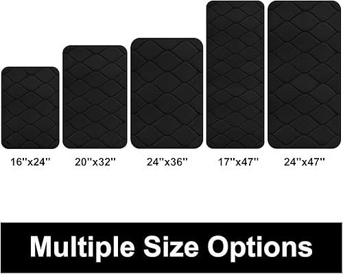 Miniatura 9 de Colorxy - Alfombra de baño de espuma viscoelástica, ultrasuave y antideslizante, absorbe el agua, lavable a máquina, tapete para suelos de cocina y