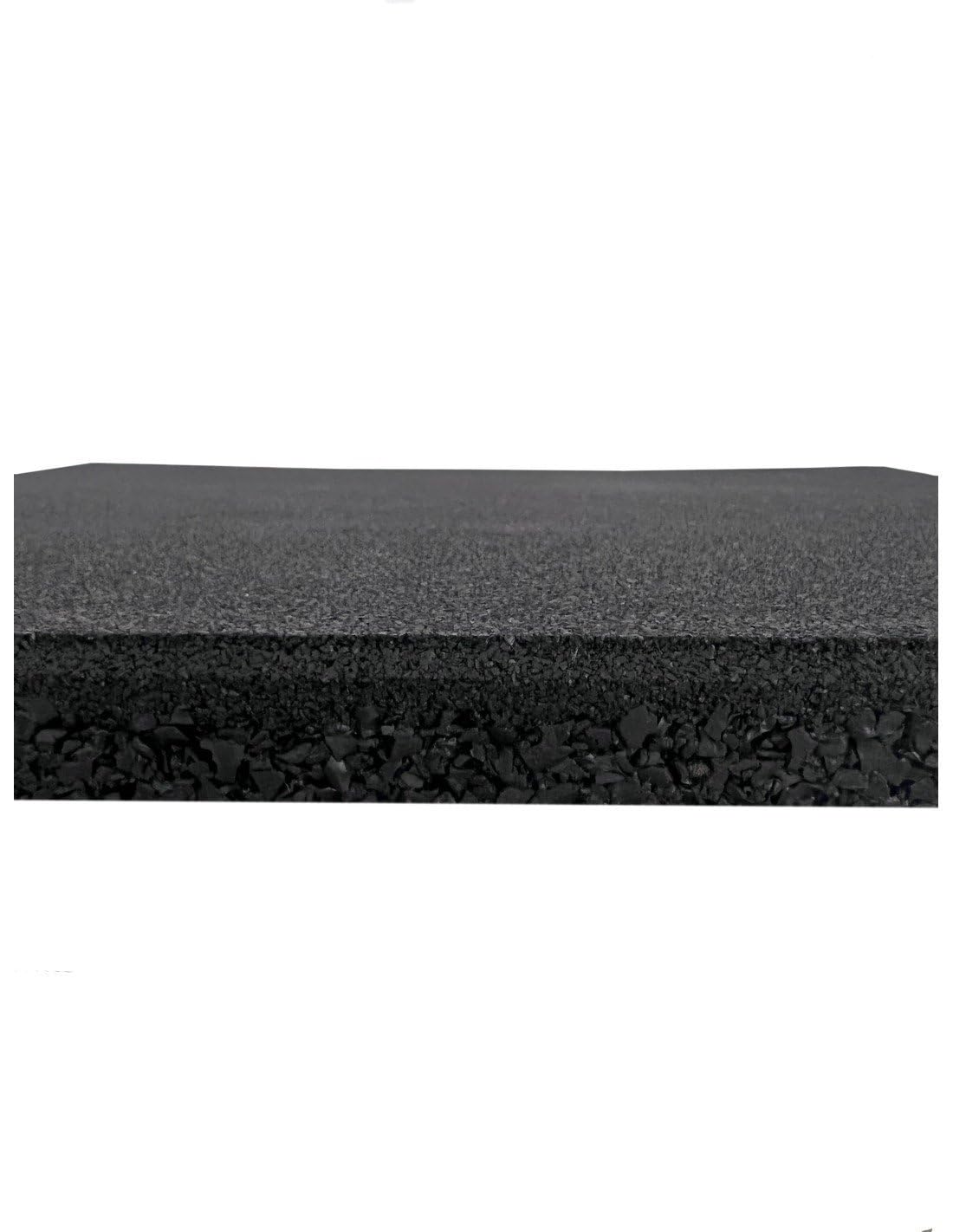 JARDIN202 - Pack Entrena 20mm- Loseta de caucho 50x50cm Negra Maciza Profesional