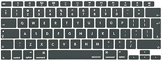 MOSISO Keyboard Cover Only Compatible with MacBook Air 13 inch 2022 2021 2020 M1 A2337 A2179 Retina Display with Touch ID Backlit Magic Keyboard, Waterproof Protective Silicone Skin, Midnight Green