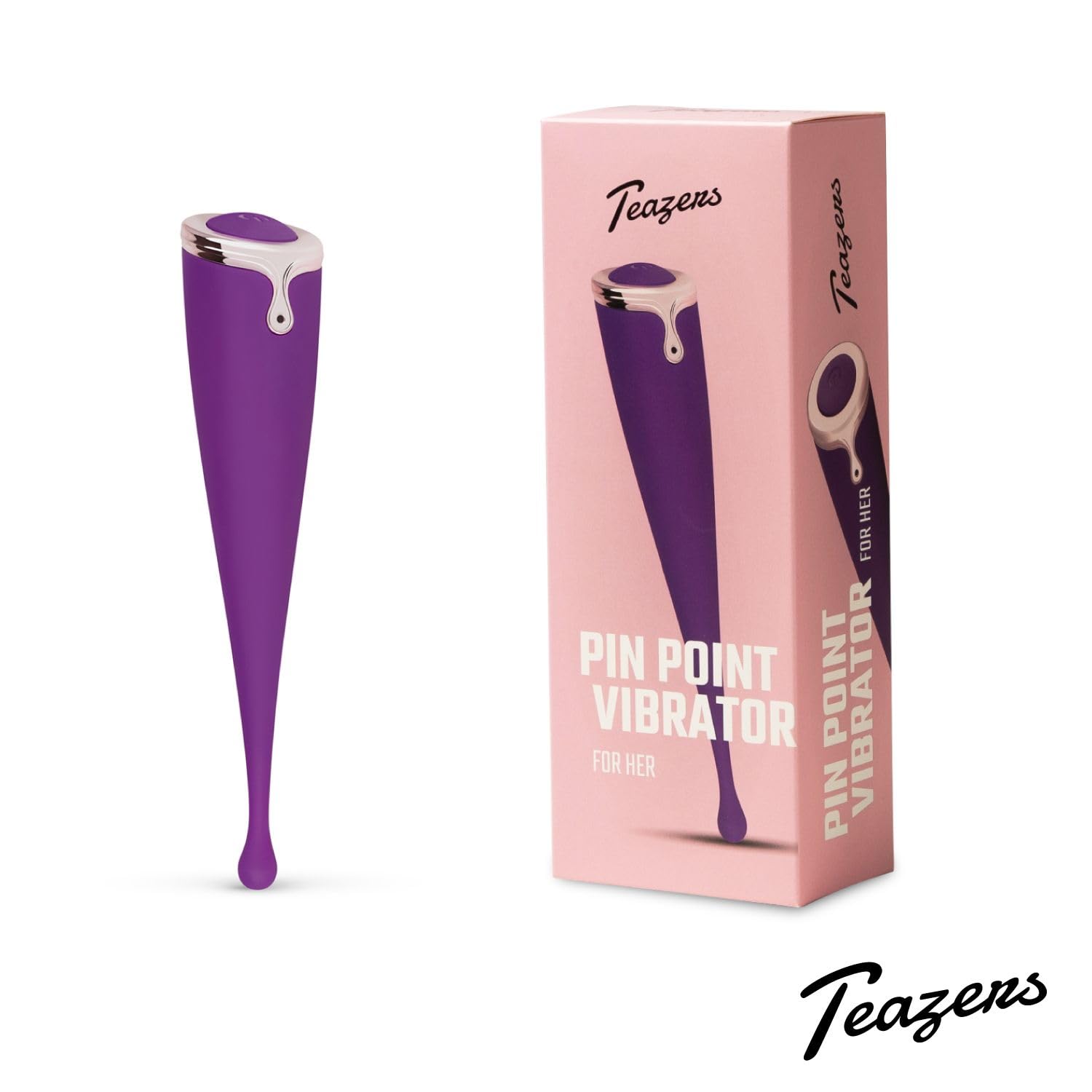 Teazers Pin Point Vibratore Pointer Vibe – Vibratore clitorideo per donna – Stimolazione mirata del Clitoride - Viola