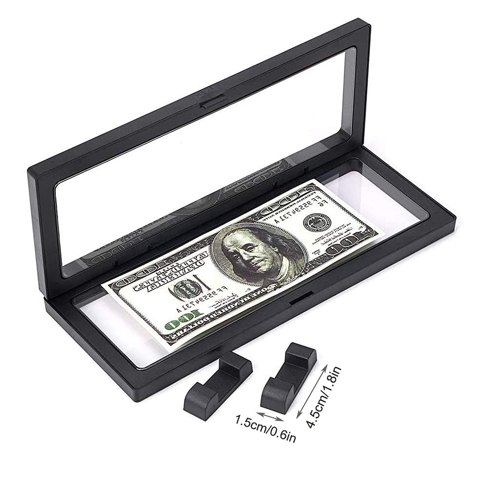 Lot De 4 Cadres Flottants 3D Pour Collections – Présentoir Mural Transparent Avec Film TPU – Idéal Pour Médailles Et Pièces