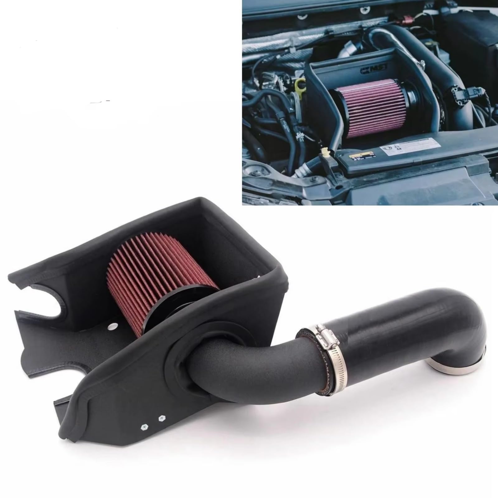 Aire Frío Turbo Filtro Compatible Con Para A3 1.4T Para Q2 1.4T Para Q3 1.4T 1.4T TSI/TFSI EA211 Kit De Tubo De Inducción De Entrada De Aire De Aluminio Con Filtro De Barrera Térmica | Red