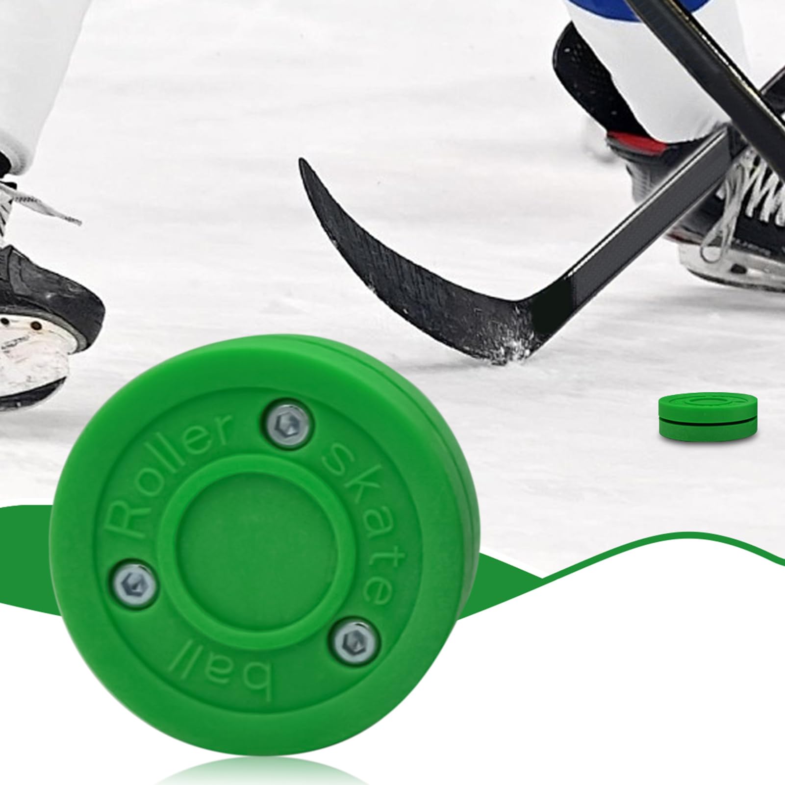 Puck Hockey Inline - Puck Hockey Street Loi Pierre | Design renforcé en acier inoxydable, équipement sportif à rouleaux d'extérieur, disque haute performance pour patinage, jeu compétitif