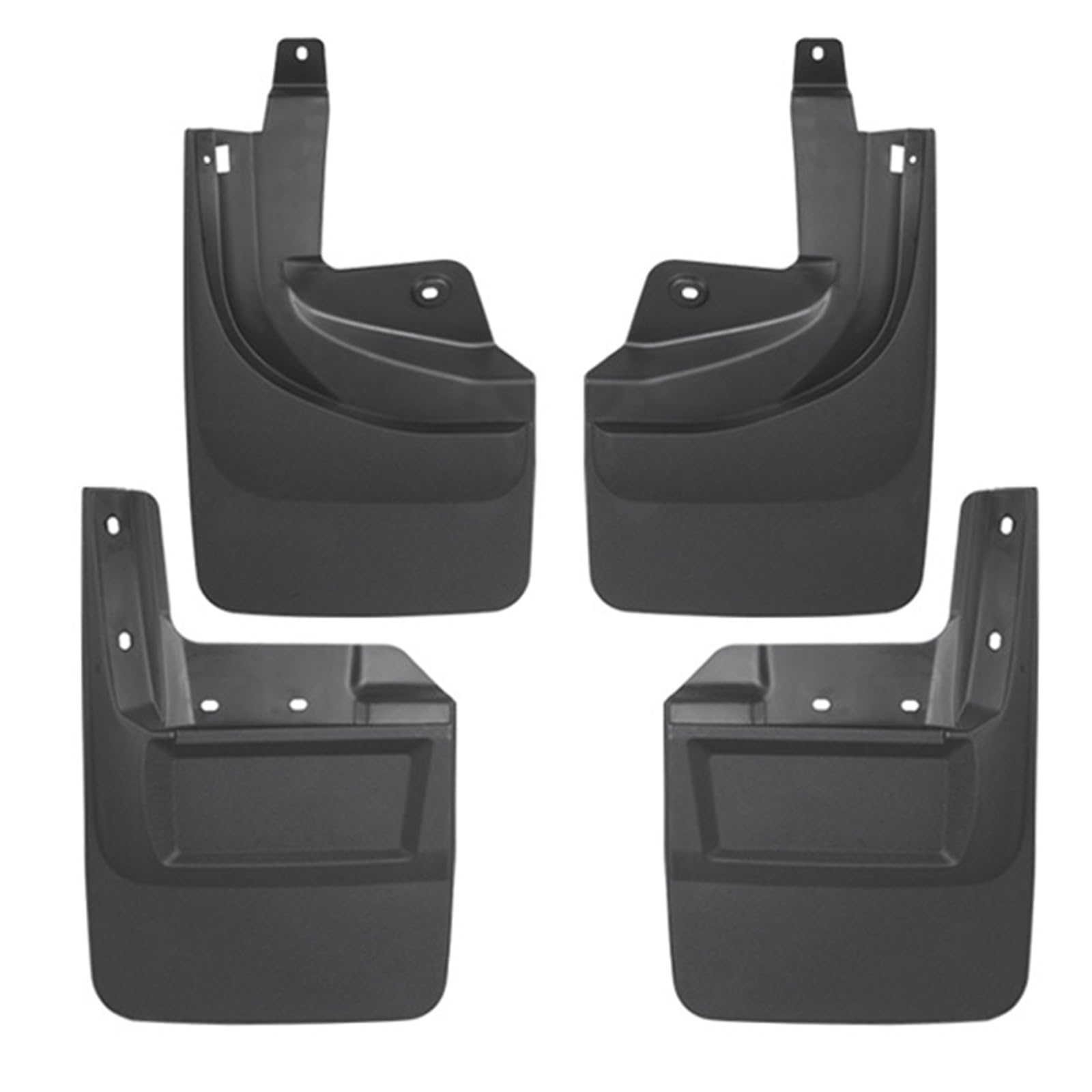Lot de 4 bavettes garde-boue de voiture compatibles avec Jeep Wrangler Rubicon 2019-2025 en polypropylène robuste, sans perçage, sans ruban adhésif