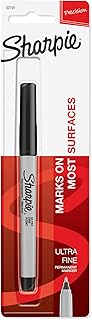 Permanent Marker, Ultra Fine Point, Black, 1 Count