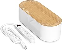 Vista 17 de D-Line Caja de organización de cables con 6 tomas de corriente de CA de 6 pies, oculta los cables de extensión y el exceso de desorden de cables