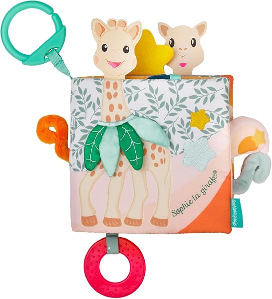 SOPHIE LA GIRAFE - Sophie la Girafe Discovery Book - Learning Games - 8 Pages - Various Activities, Textures, Colours - For Children from 3 Months - 1