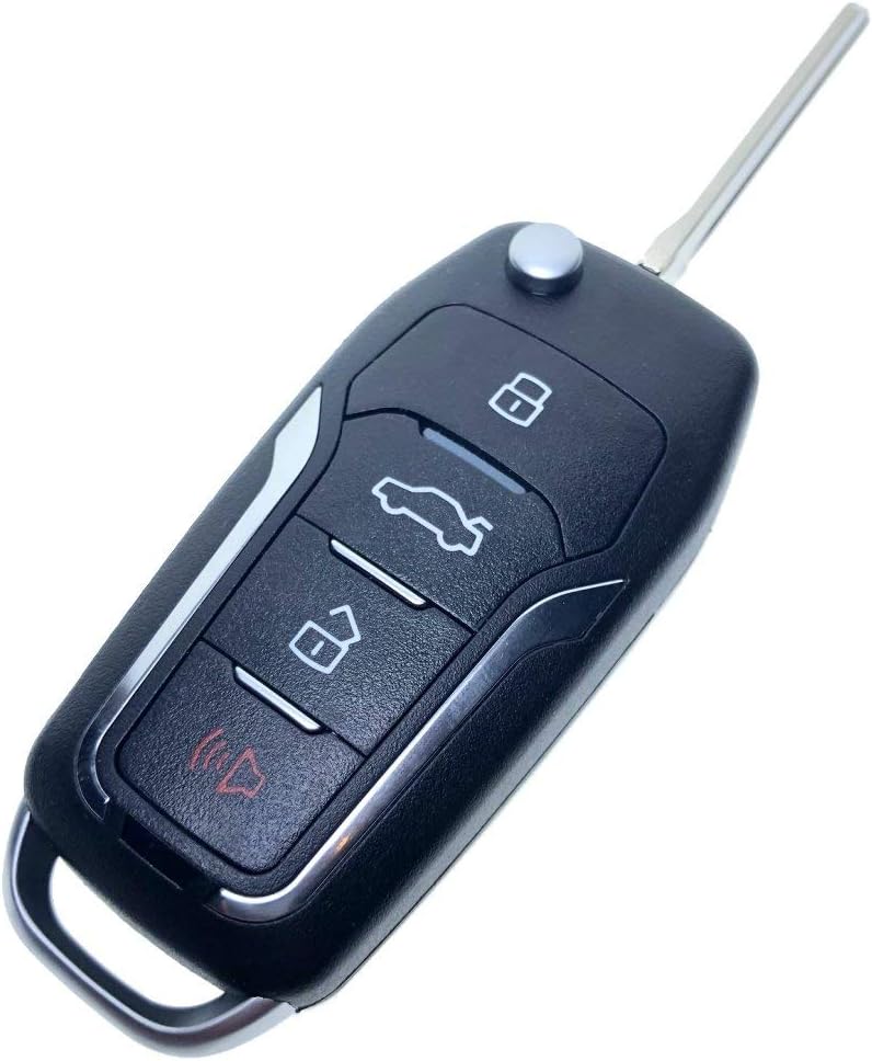 GT-Style All in One Flip Key Remote Replacement for H3 L2C0007T Keyless Entry Control Fob Clicker Switchblade Transmitter Folding