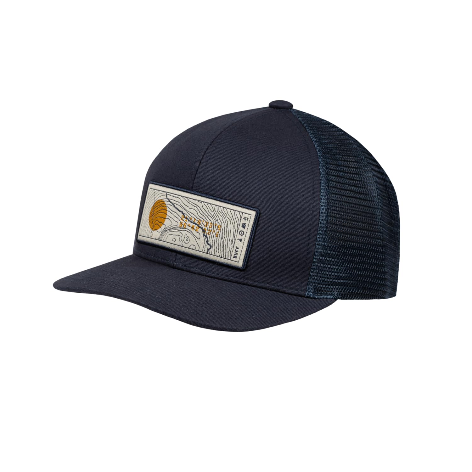 Buff| Cap Explore Trucker Adjustable, Comfortable, Breathable, Quality, Modern, Outdoor, L/XL, Blue