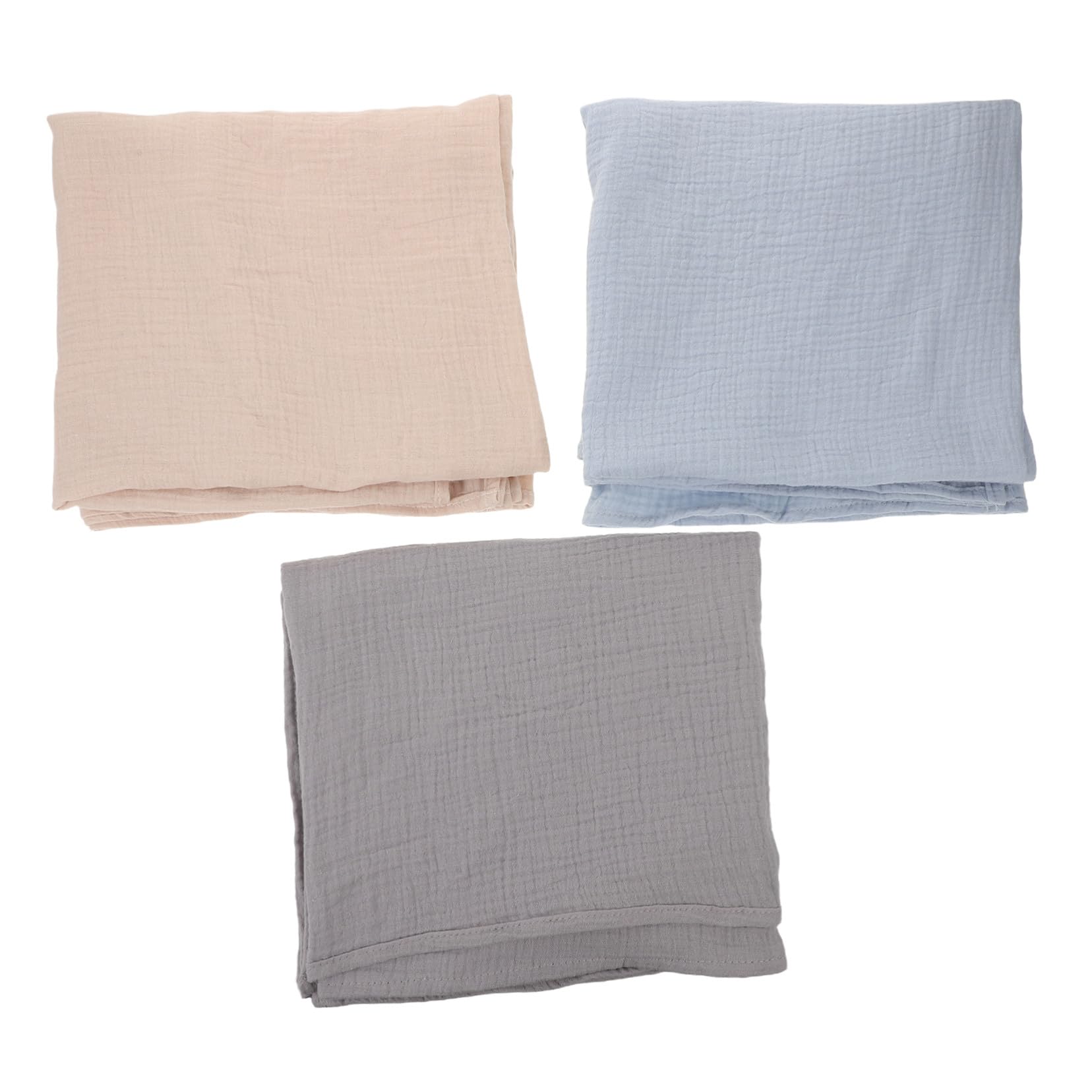 3 Piezas Manta de Gasa para Recién Nacido Manta de Muselina Suave Cobertor Unisex para Envolver Niña Fácil Cuidado y Diseño Neutro para Cuna y Descanso