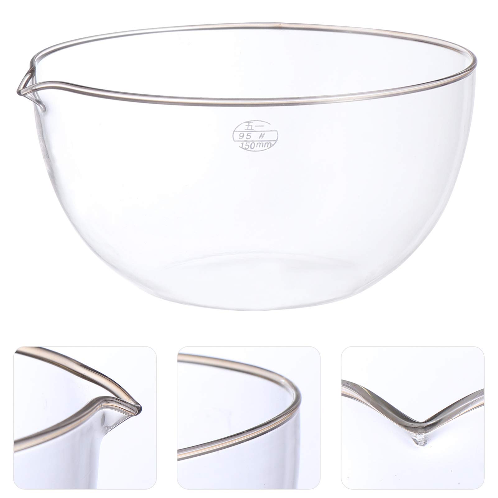 350mL Capacity, Round Evaporating Dish With Spout - Porcelain - 5.2" O - Eisco Labs