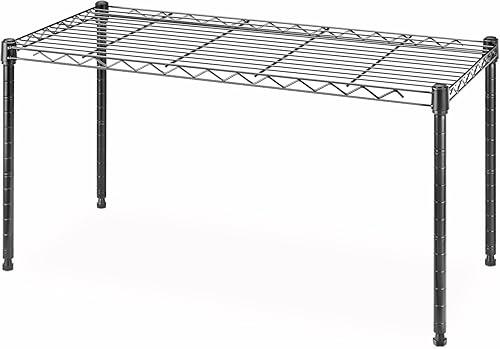 Miniatura 22 de Whitmor Estantería de almacenamiento de 4 niveles, resistente con ruedas, estante de alambre organizador de acero ajustable, capacidad de 400 libras