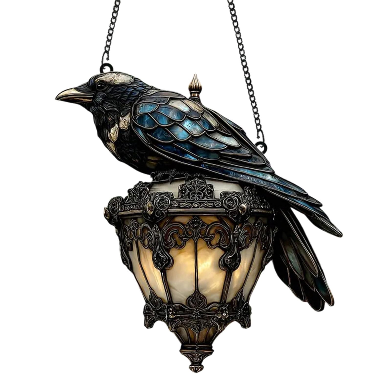 Ravens Hanging Ornament Quick Install Themed Party Atmospheres Halloween Party Home Decoration Enduring Vintage Halloween Ravens Decorative Pendant