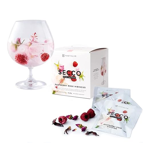 Vista 12 de Secco Drink Infusion Signature - Paquete de 8 sobres botánicos para mezcladores de cócteles, mocktail y vodka - Infusiones de alcohol para todos