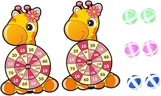 ibasenice Dardos Pendurados Brinquedos Internos Brinquedos De Quebra-Cabeça Alvo Para Crianças 2 Conjuntos Jogo De Tabuleiro De Dardos Jogo De Arremesso De Dardos Brinquedo