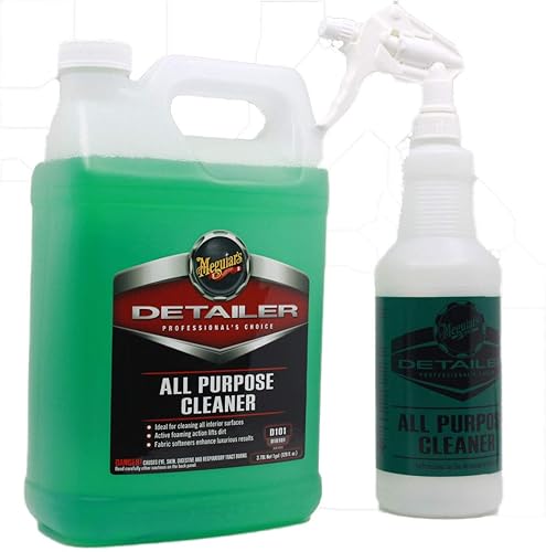 Meguiars - Limpiador multiusos de 128 onzas y botella de limpieza multiusos con pulverizador