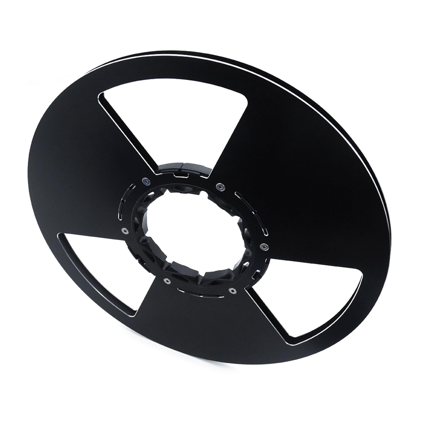 10inch Aluminum Tape Reel Empty Take Up Reel for Recorders Durability Metal Spool Smooth Tape Spool