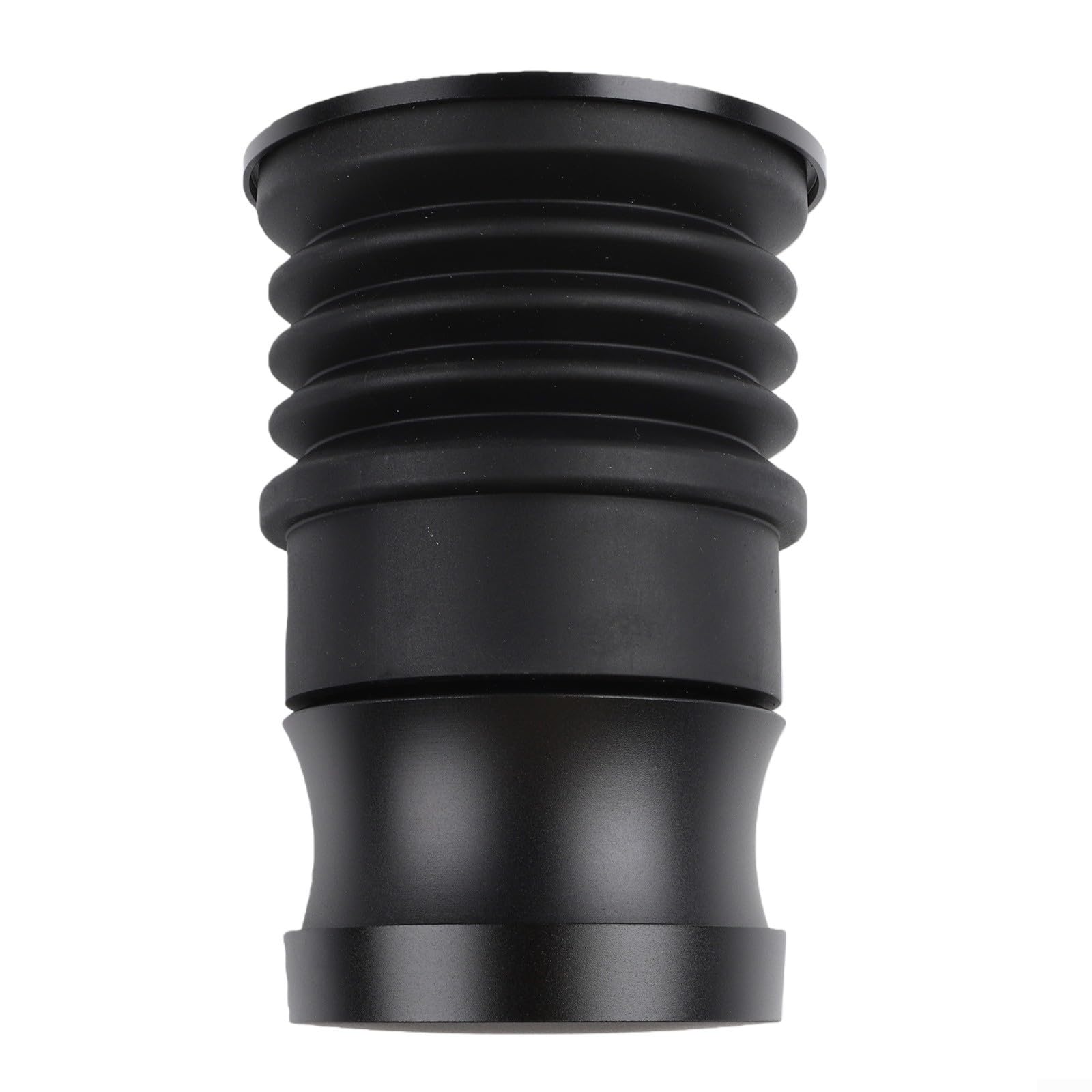 Soplador de café de aluminio para molidos residuales Mazzer Jolly | Elimina los terrenos residuales, diseño de prensa manual, se adapta a Mazzer para mini, silicona, elegante acabado negro