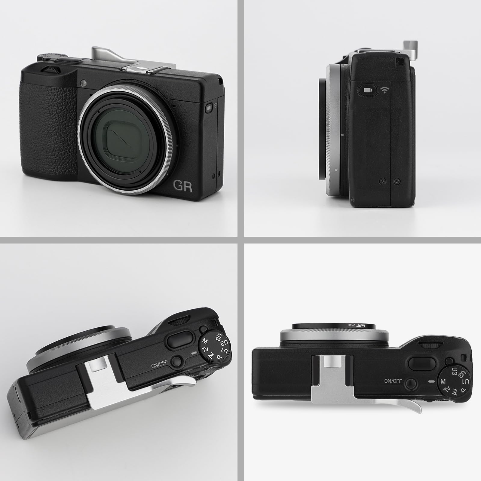 Amazon | Haoge RRC-GR3XT シルバーグレーメタル装飾リング