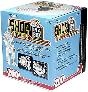 Scott Products 75190 Blue Scott Shop Towels In-A-Box 200 Count