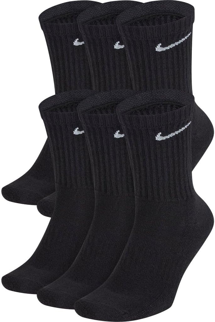 Nike unisex-adult Performance Cushion Crew Socks With Band (6 Pairs)
