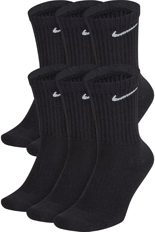 medias Nike Performance Cushion Crew unisex para adultos con banda (6 pares)