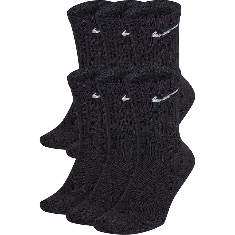 nike ナイキ 靴下 ソックス 6足セット 6足セット】アンクルソックス(21-23 ブラック): 靴下/アンダー