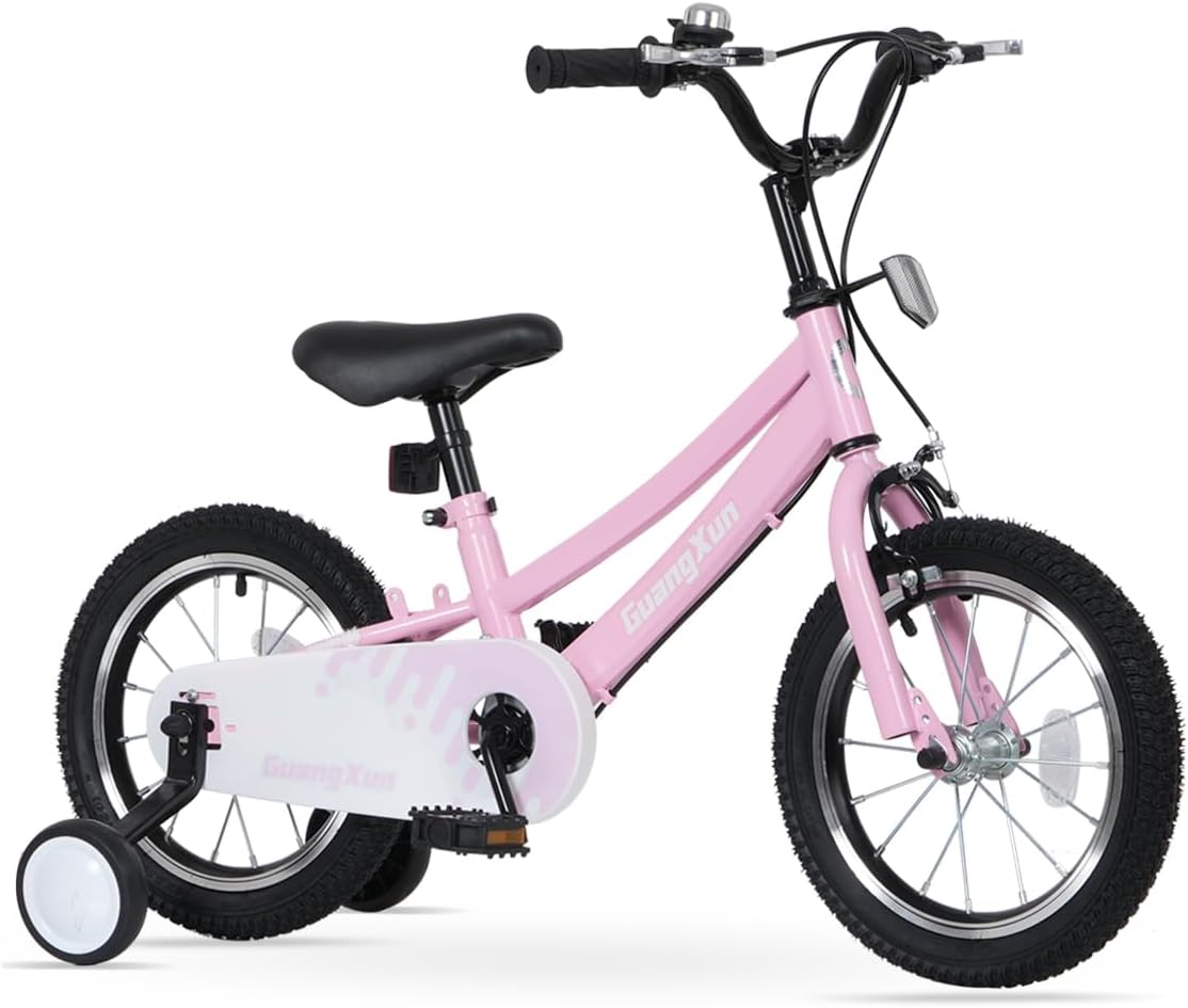 Guangxun Children's Bicycle with Training Wheels BMX Style