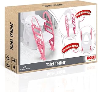 Dolu Kaymaz Ayarlı Merdivenli Tuvalet, 2 Yaş ve Üzeri Çocuklar İçin, Pembe, İç Mekan, 7250