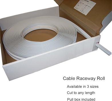Small (375) Surface Cable Raceway Roll - 50FT - Color Beige