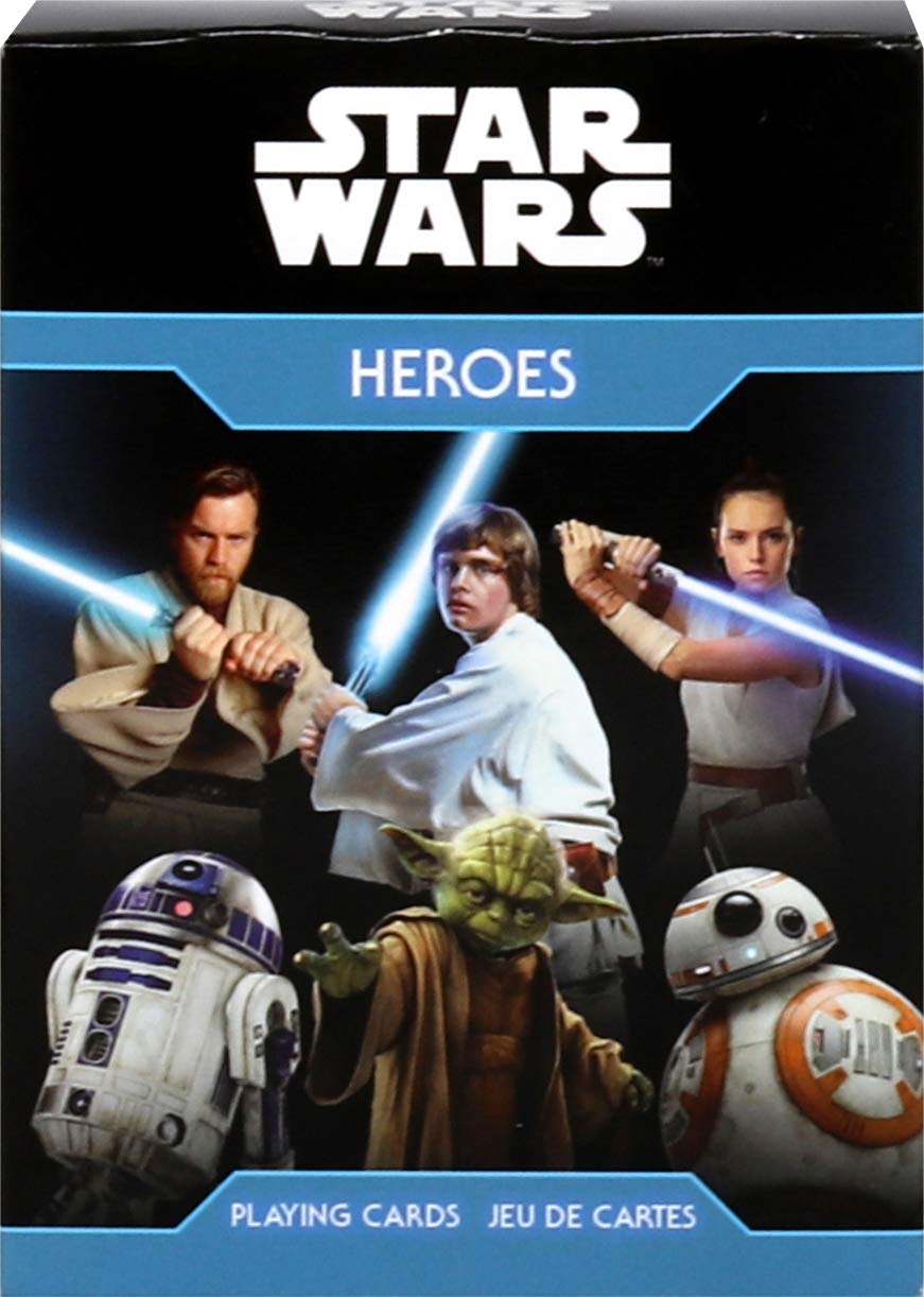 Aquarius Star Wars Playing Cards - Light Side Heroes Themed Deck of Cards for Your Favorite Card Games - Officially Licensed Star Wars Merchandise & Collectibles