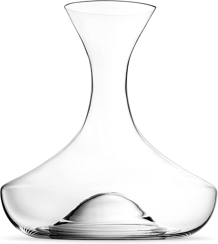 Miniatura 3 de Royalty Art Elegante decantador de cristal y jarra de vino, 60.9 onzas, aireador grande para vinos tintos y blancos, licores y cócteles, diseño