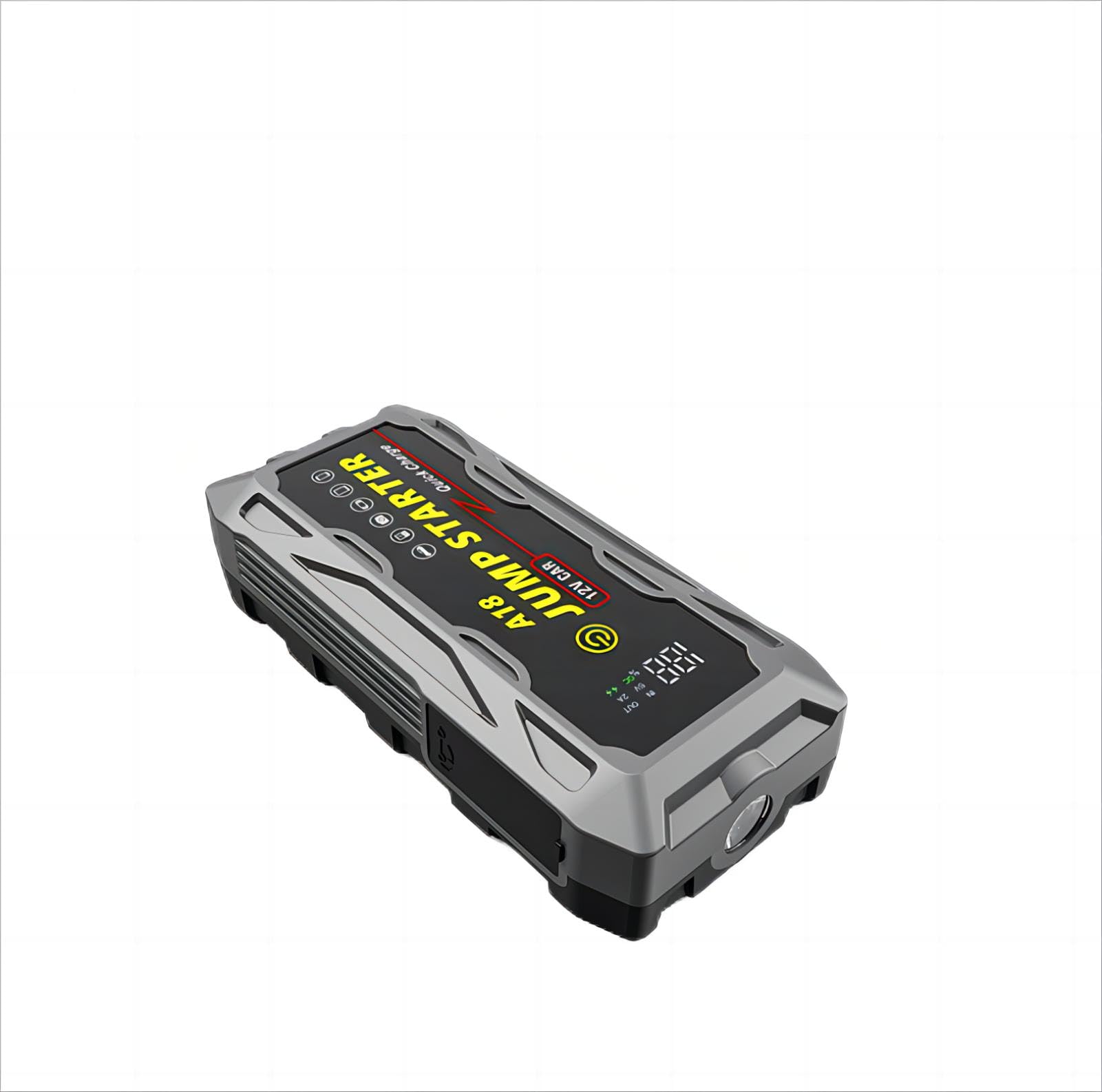 Arrancador de Coche de 3000 A, Caja de Arranque de Batería de Emergencia, Paquete de Refuerzo (Hasta Todos los Motores de Gas/Diesel)
