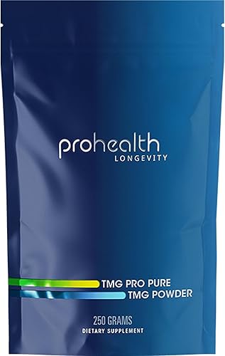 ProHealth TMG Aminoácido Presión arterial (trimetilglicina - suplemento anhidro de betaína) - Soporte de metilación 8.82 oz de polvo a granel