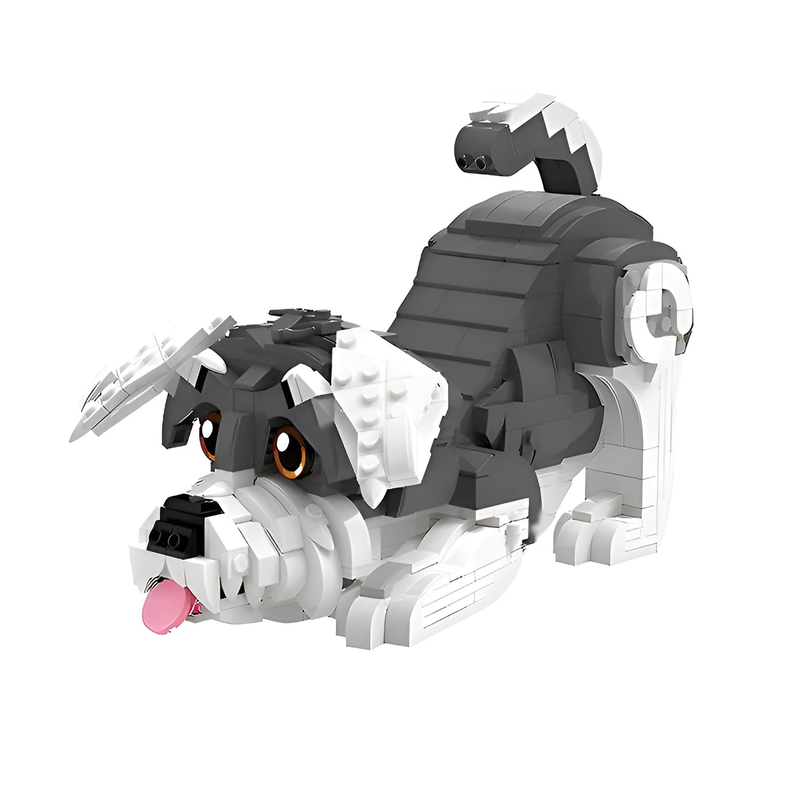Schnauzer Dog Mini Building Block Set, 757Pcs Animal Series Pet Micro Model