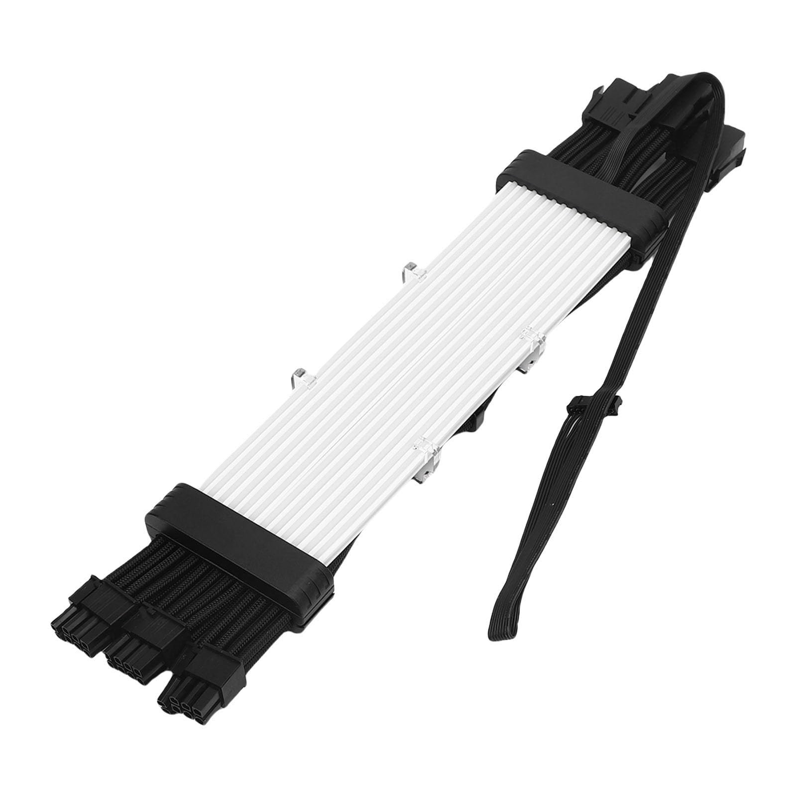 SIXRUN ARGB LED Zasilacz Kabel, 120 Koralików Silikonowa Listwa Świetlna