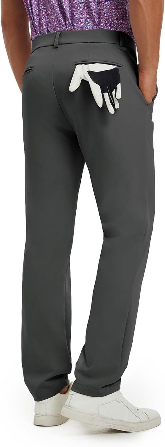 M MAELREG Men's Golf Pants Quick Dry Lightweight 30/32/34 Stretch Work Dress Casual Trousers with 4 Pockets Golf Pants Men - Image 2