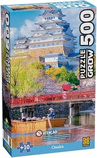 GROW Quebra-Cabeça Osaka 500 Peças, Multicor, 50 x 36.5 cm, 17117