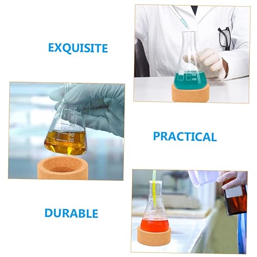 Vista 57 de Baluue 2 unids Round Bottom Flask Holder Cork Pad Stand Lab Flask Support Cork Pads Como se muestra en la imagen